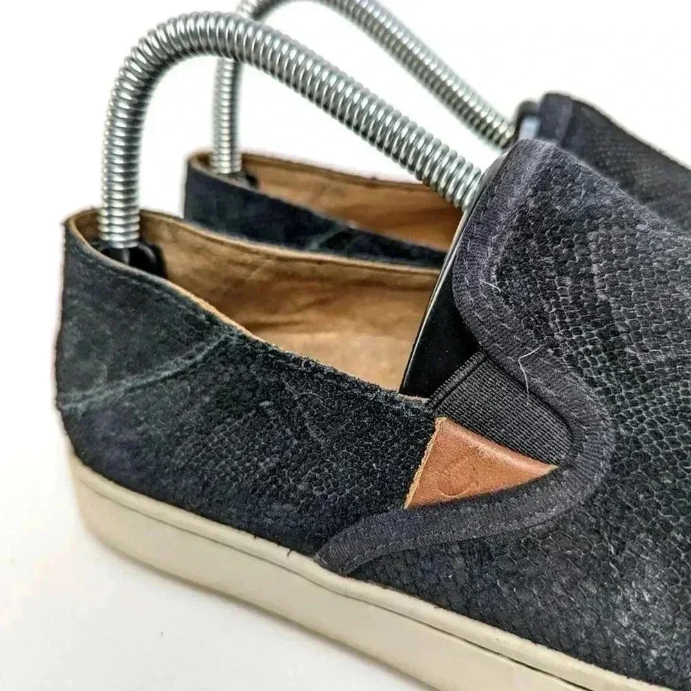 OluKai Pehuea Leather Slip On Loafer Flats - 7.5 - Picture 7 of 11